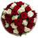 букет из красных и белых роз. Мадрид