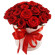красные розы в шляпной коробке. Мадрид